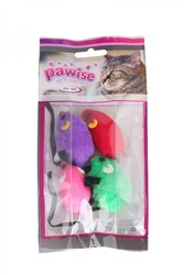 Pawise - 28202 Fare 4'Lü Paket Kedi Oyuncağı