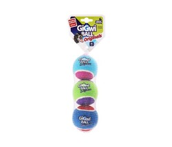 GigWi - 6118 Gigwi Ball Tenis Topu 3'Lü 6 Cm Köpek Oyun.