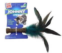 GigWi - 7071 Johnny Stick Catnipli Doğal Tüylü Kedi Oyun.