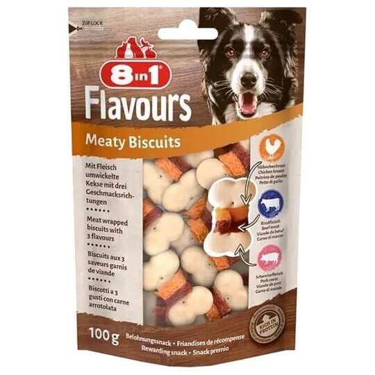 8 ın 1 - 8in1 Flavours Meaty Biscuits Kıtır Köpek Ödül Maması