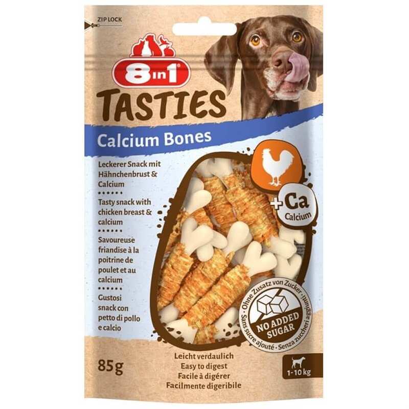 8 ın 1 - 8in1 Tasties Calcium Bones Tavuk Sargılı Köpek Ödülü 85 Gr