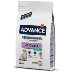 Advance - Advance Cat Sterilized Hairball Hindili Kısır Kedi Maması 3 Kg.