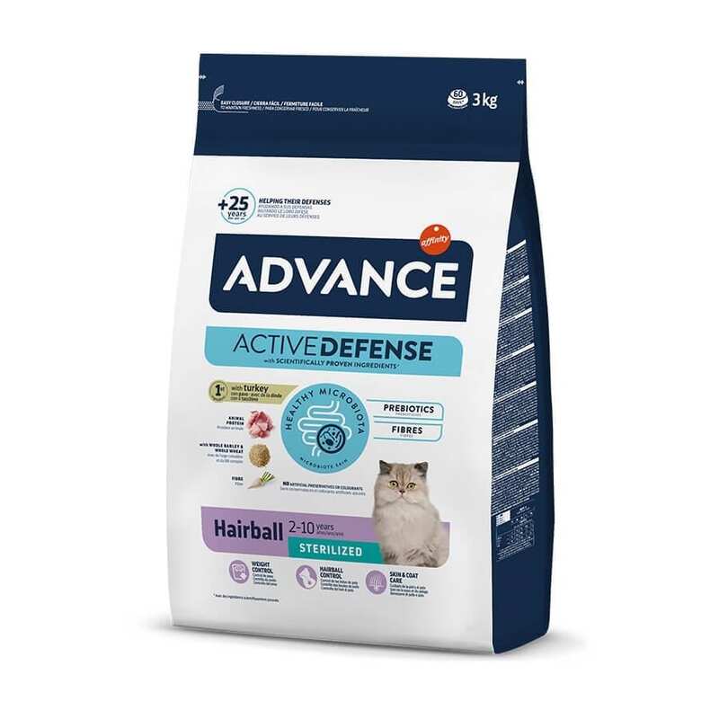 Advance - Advance Cat Sterilized Hairball Hindili Kısır Kedi Maması 3 Kg.