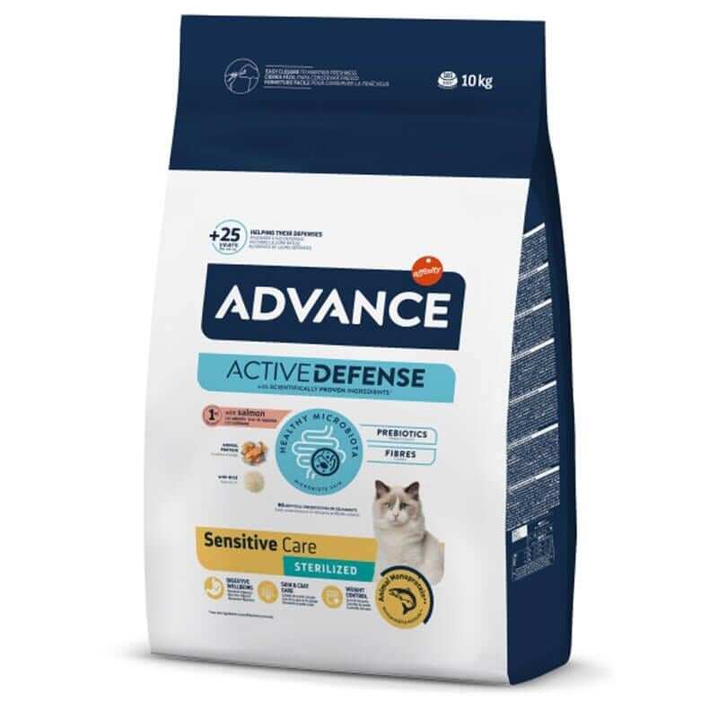 Advance - Advance Sensitive Somonlu Kısırlaştırılmış Kedi Maması 10kg