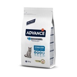 Advance Sterilized Kısırlaştırılmış Kedi Maması Hindili 1,5 Kg. - Thumbnail