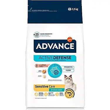 Advance Sterilized Kısırlaştırılmış Kedi Maması Somonlu 1,5 Kg. - 1