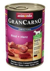 Animonda - Animonda Gran Carno Sığır Etli Yürekli Köpek Konservesi 400 Gr.