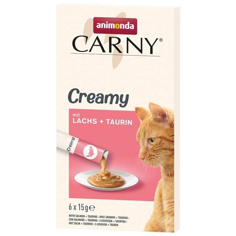 Animonda - Animonda Snack Carny Somonlu & Taurinli Kedi Kreması 6x15 gr