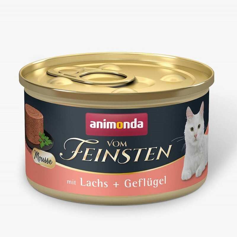 Animonda - Animonda Vom Feinsten Somonlu ve Kümes Hayvanlı Yetişkin Kedi Konservesi 85g
