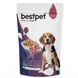 Best Pet - BESTPET ADULT DOG LAMB IN JEEEY POUNCH 85 GR.