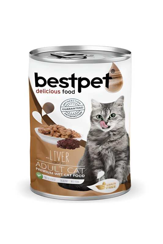 BestPet - BestPet Ciğerli Tavuklu Kedi Konservesi 400gr