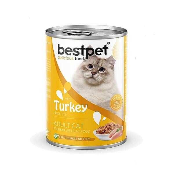 BestPet - BestPet Gravy Hindi Etli Yetişkin Kedi Konservesi Gravy 400gr