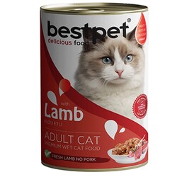 Best Pet - BESTPET KUZU ETLİ YETİŞKİN KEDİ KONSERVESİ 400 GR.