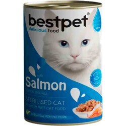 Best Pet - Bestpet Somonlu Kısırlaştırılmış Kedi Konservesi 400 Gr. (1)