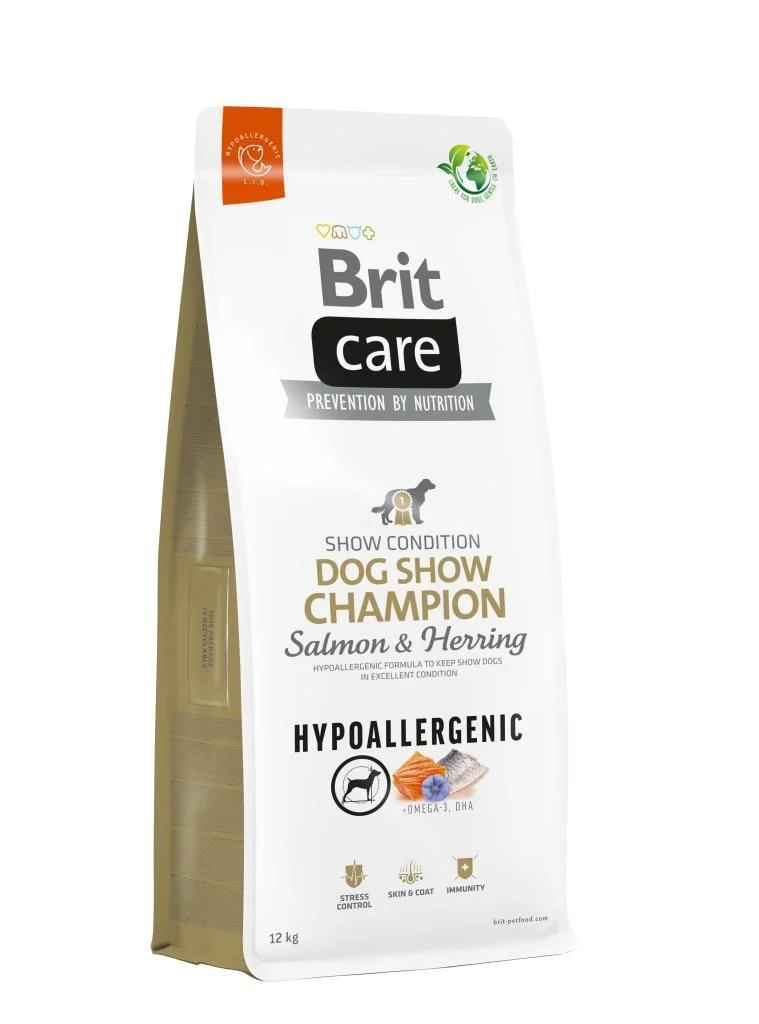 Brit Care - Brit Care Dog Show Champion Som. Ringalı Köpek Maması 12 Kg