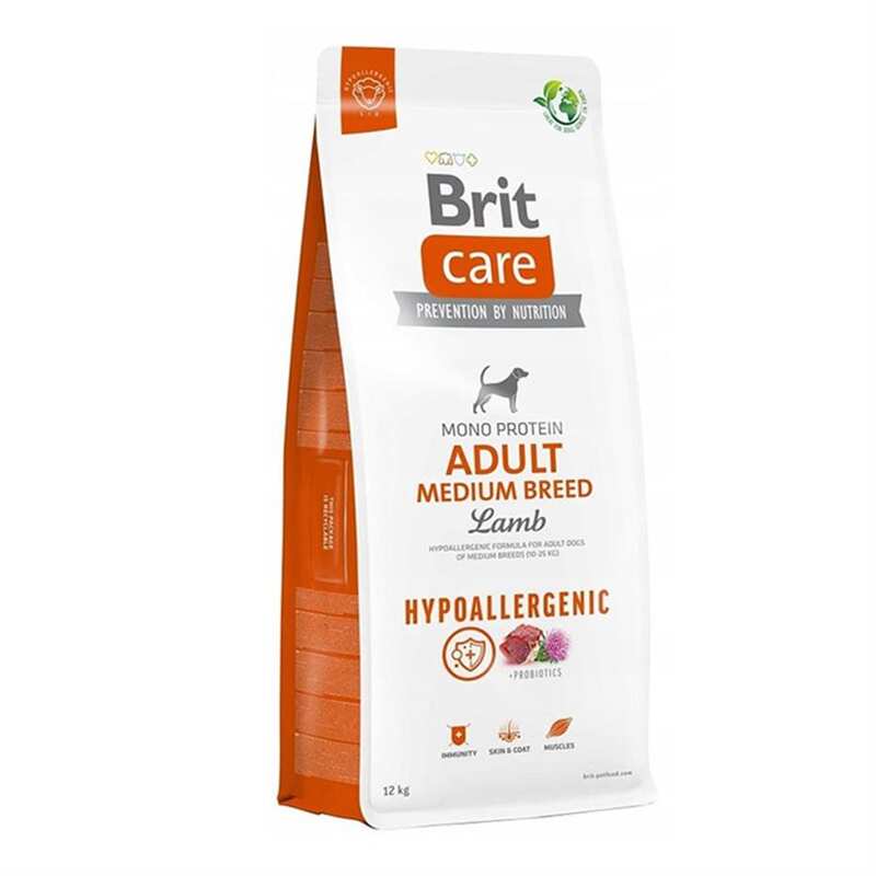 Brit Care - BRİT CARE HYPO-ALLERGENİC O. IRK KUZULU YETİŞKİN KÖPEK MAMASI 12 KG