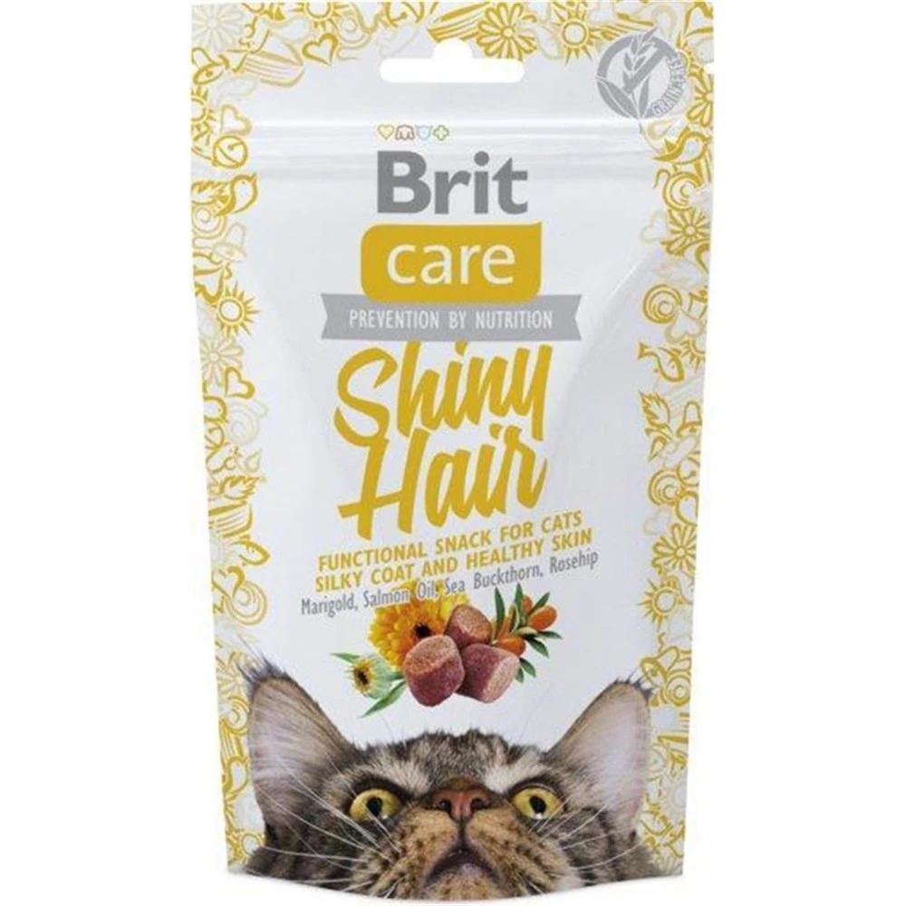 Brit Care - Brit Care Snack Shiny Hair Kedi Tüy Bakım Ödül Maması 50 G