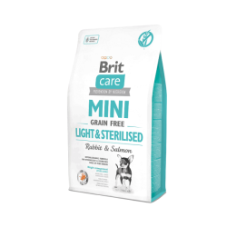 BRİT CARE TAHILSIZ MİNİ LİGHT STERİLLİSED TAVŞANLI KÖPEK MAMASI 2 KG. - Thumbnail