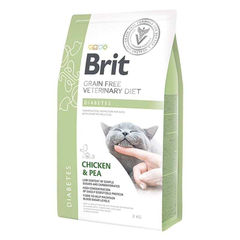 Brit GF - BRIT GF VETERINARY DIETS CAT DIABETES TAVUK BEZELYE 2 KG