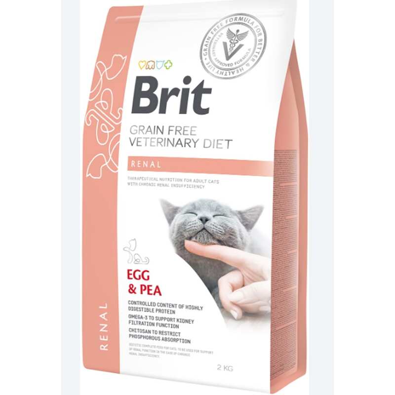 Brit GF - BRIT GF VETERINARY DIETS CAT RENAL YUMURTA BEZELYE 2 KG