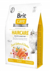 BRİT GRAİN FREE HAİR CARE HEALTHY - SHİNY COAT TAVUKLU VE SOMONLU KEDİ MAMASI 2 KG. - Thumbnail