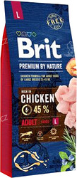 Brit Premium - Brit Premium By Nature Adult L Büyük Irk Tavuklu Yetişkin Köpek Maması 15 Kg.
