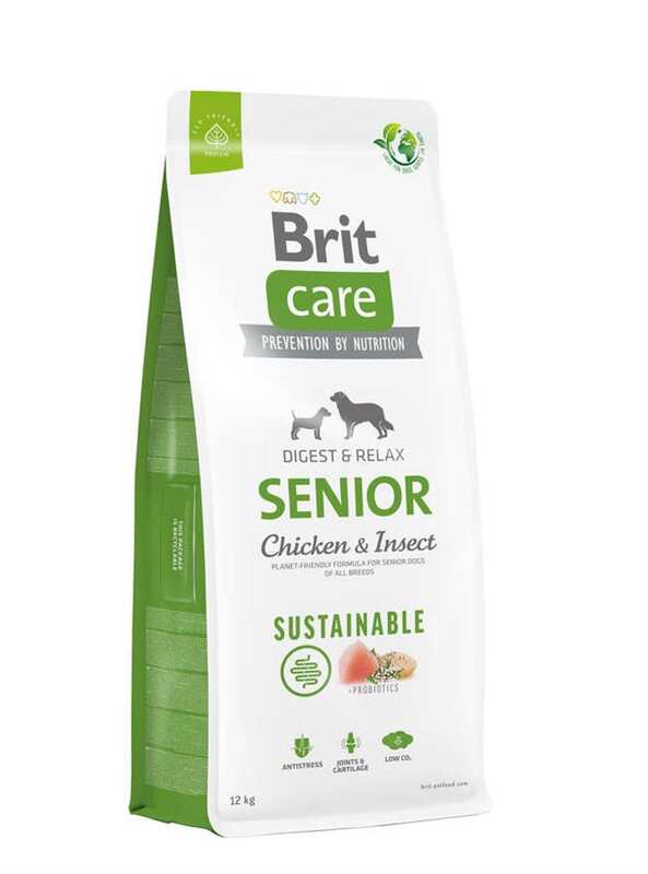 Brit Care - Brit Sustainable Senior Tavuklu ve Böcek Proteinli Yaşlı Köpek Maması 12 Kg