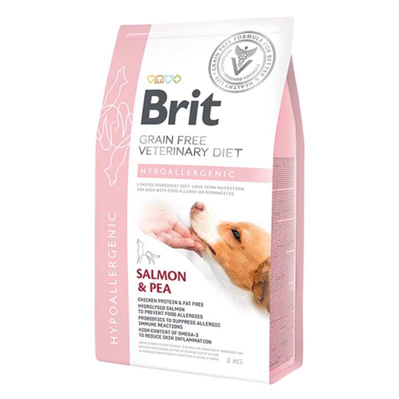 Brit GF - Brit Veterinary Diet Hypo-Allergenic Tahılsız Cilt Sağlığı Destekleyici Köpek Maması 2 KG