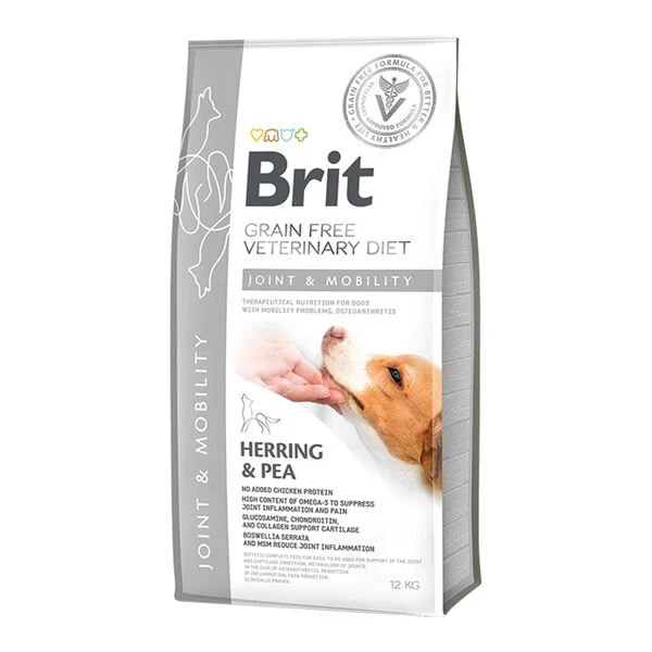 Brit GF - Brit Veterinary Diet Joint Mobility Ringa Balıklı Tahılsız Köpek Maması 12 KG