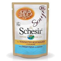 Schesir - Cat Soup Doğal Alabalık Ve Kalamar 85 Gr.