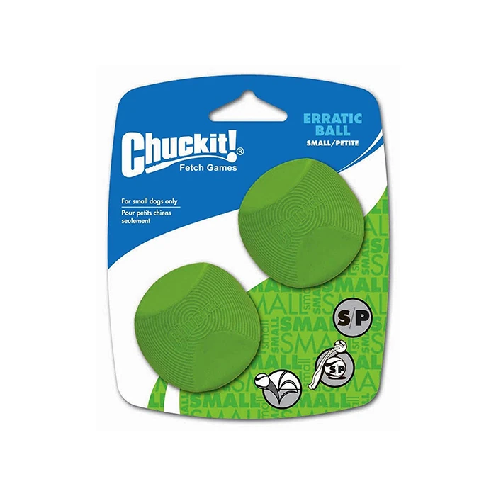 Chuckit! - Chuckit! Erratic Ball Dayanıklı Doğal Kauçuk Köpek Oyun Topu 2'li Small 5,1cm (1)