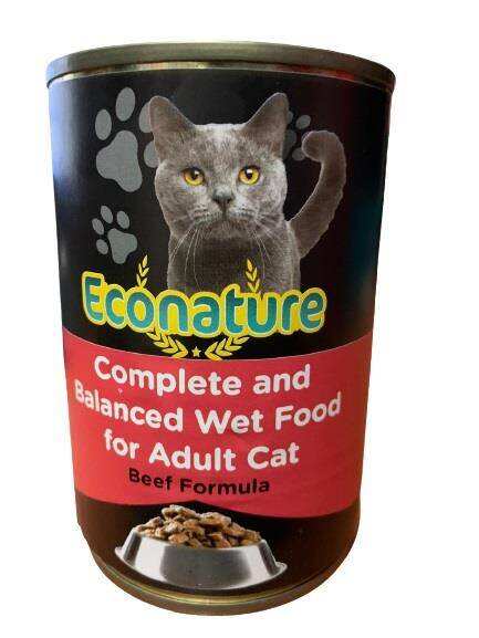 Econature - Econature Beef Sığır Etli Kedi Konservesi 400 Gr.