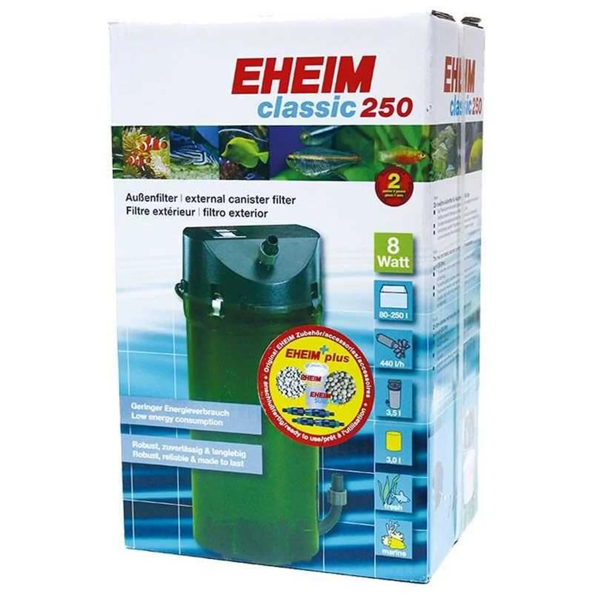 Eheim - Eheim 2213 05 Dış Filtre (Dolu) 440Lt/H