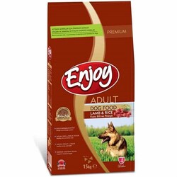 Enjoy - Enjoy Kuzu Etli Pirinçli Yetişkin Köpek Maması 15 Kg.