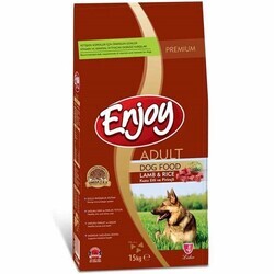 Enjoy Kuzu Etli Pirinçli Yetişkin Köpek Maması 15 Kg. - Thumbnail