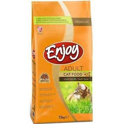 Enjoy - Enjoy Multi Color Renkli Taneli Yetişkin Kedi Mamasi 15 Kg.