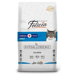 Felicia - Felicia Düşük Tahıllı Somonlu Hypoallergenic Kedi Maması 12 Kg.