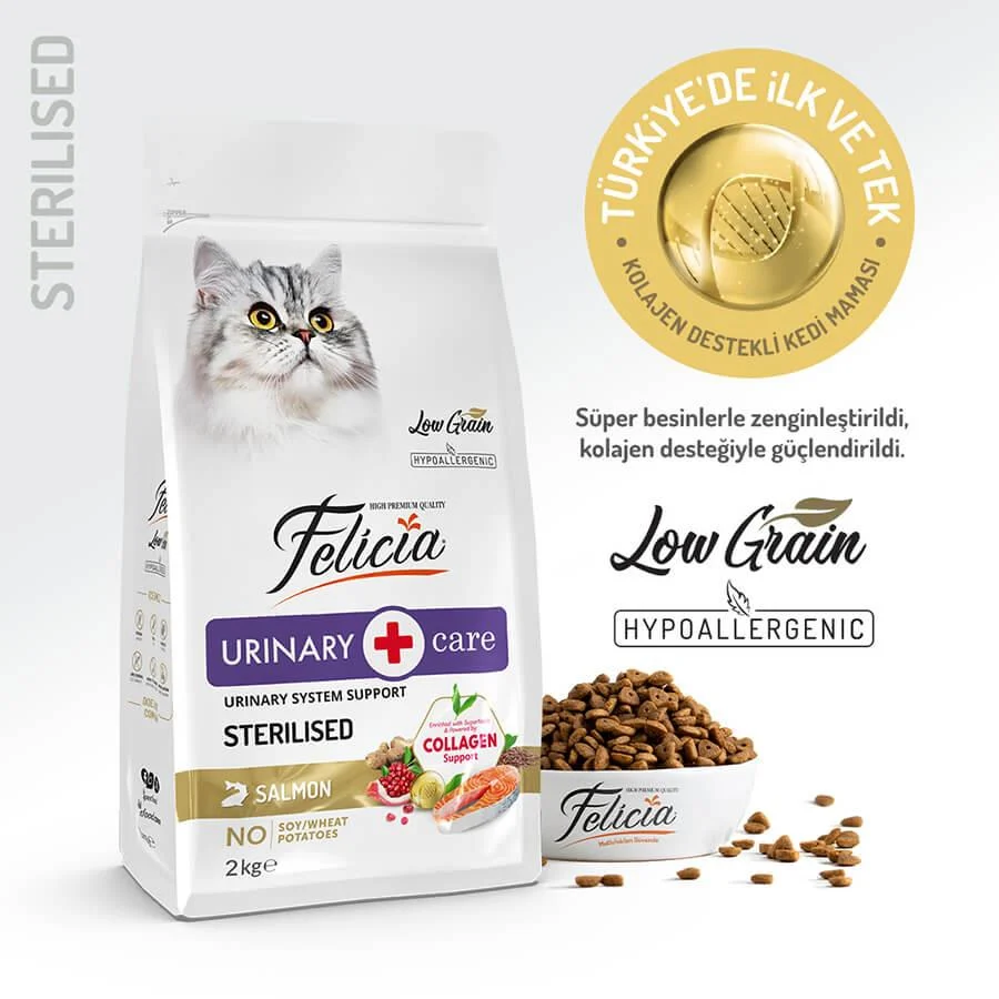 Felicia - Felicia Az Thl Sterilsed Somonlu Kedi Maması 2 Kg