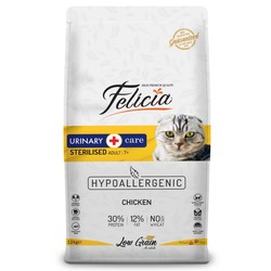 Felicia Düşük Tahıllı Sterilised Tavuklu Hypoallergenic Kedi Maması 12 Kg. - Thumbnail