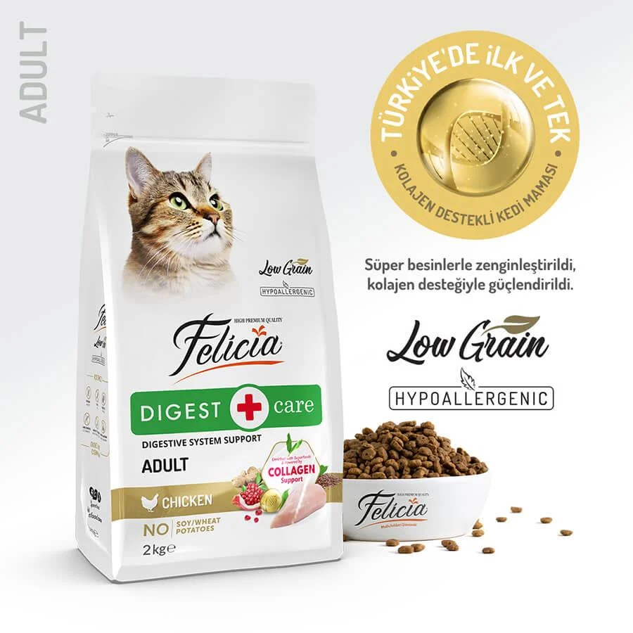 Felicia - Felicia Düşük Tahıllı Tavuklu Hypoallergenic Kedi Maması 2 Kg.