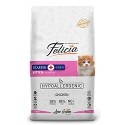 Felicia - Felicia Düşük Tahıllı Tavuklu Hypoallergenic Yavru Kedi Maması 12 Kg.