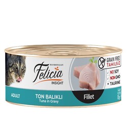 Felicia - Felicia Tahılsız Ton Balıklı Fileto Yaş Kedi Konservesi 85 Gr.