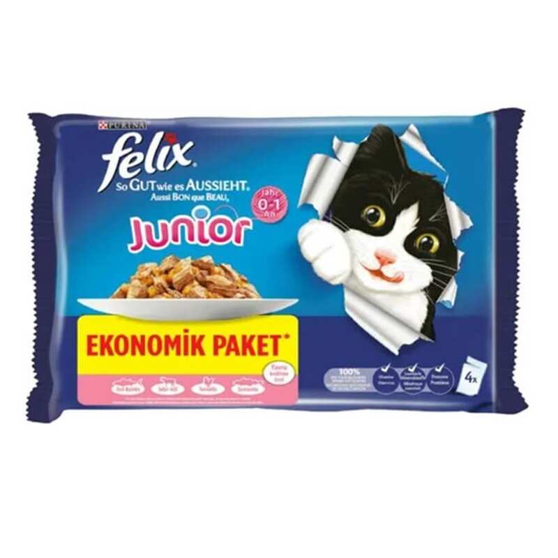 Felix - Felix Yavru Kedi Avantajlı Paket 4x85 Gr