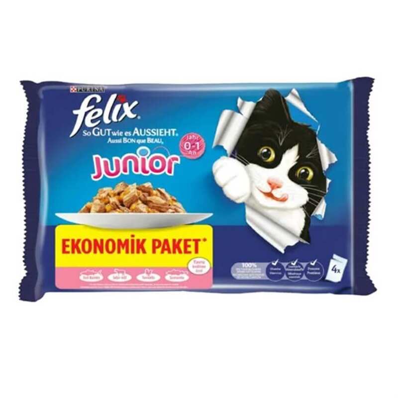 Purina - Felix Yavru Kedi Avantajlı Paket 4x85 Gr