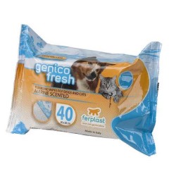 Ferplast - Ferplast Genico Fresh Ferahlatıcı Kedi Köpek Temizlik Mendili (1)