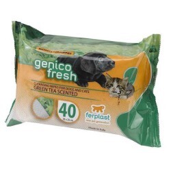 Ferplast Genico Fresh Yeşil Çaylı Kedi Köpek Temizlik Mendili - Thumbnail