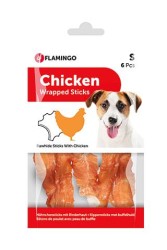 Flamingo Chick N Wrap Tavuklu Çubuk Köpek Ödülü 6 Lı 70 Gr - Thumbnail