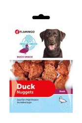 Flamingo - Flamingo Freeze Dried Nuggets Ördek Eti Köpek Ödülü 70 Gr