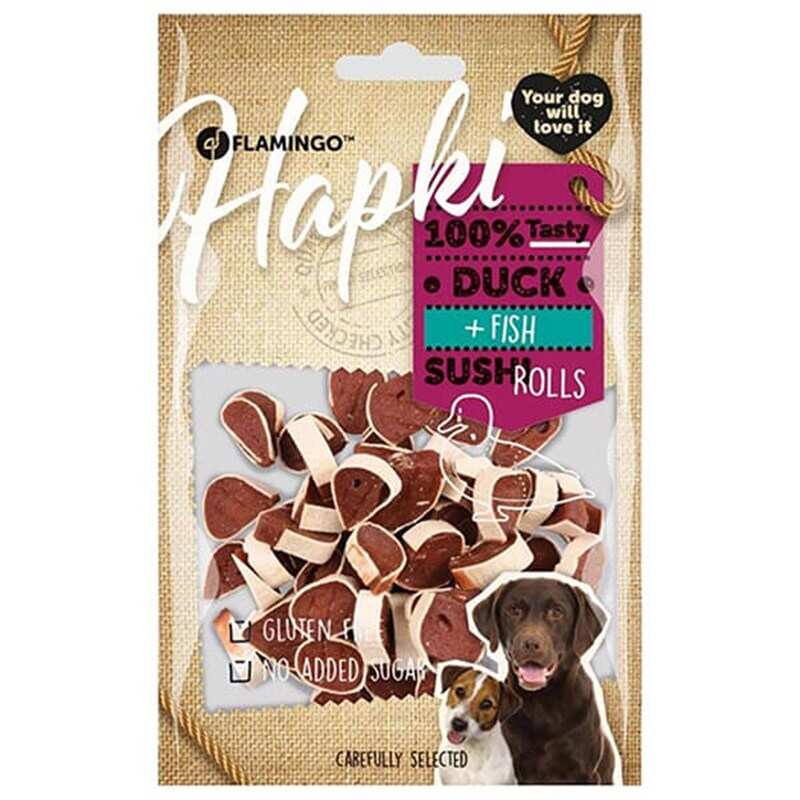 Flamingo - Flamingo Hapki Glutensiz Ördek Ve Balıklı Köpek Ödülü 85 Gr.