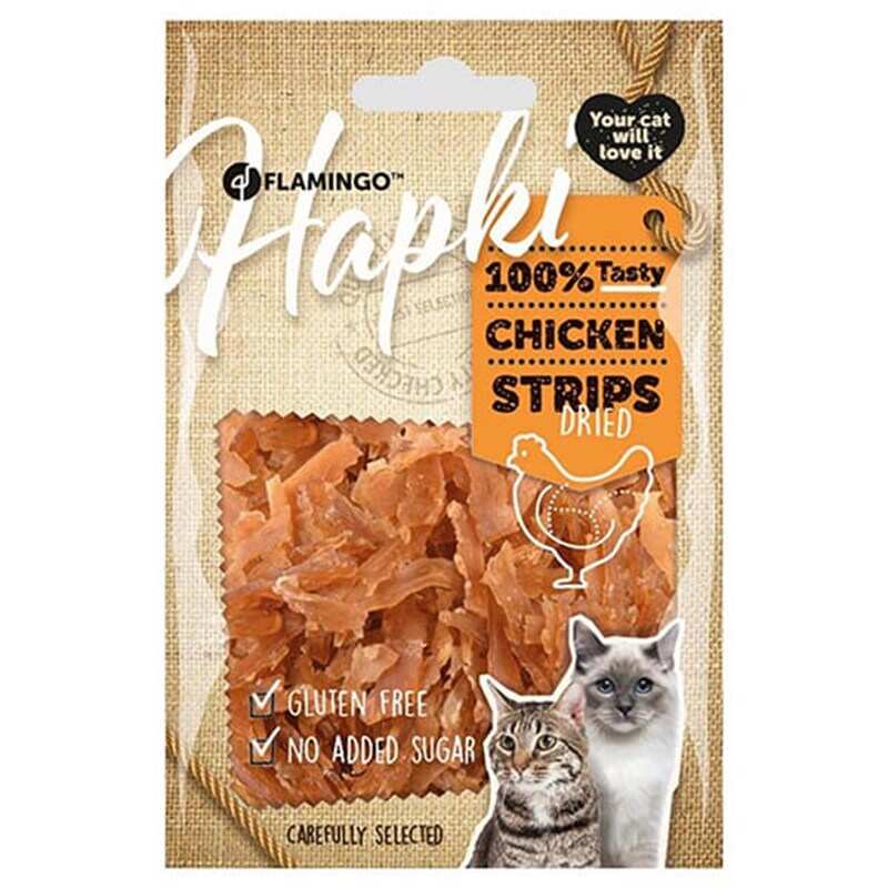 Flamingo - Flamingo Hapki Glutensiz Tavuklu Şerit Kedi Ödülü 50 Gr.